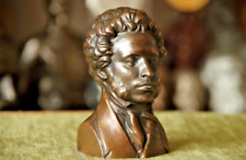 Vintage Beautiful Statuette Bust of A.S. Pushkin Bronze picture