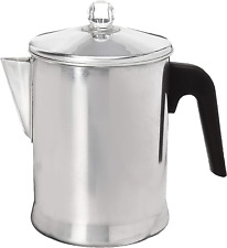 Today Aluminum Stove Top Percolator Maker Durable, Brew Coffee on Stovetop, 9 Cu picture