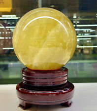 3.43LB A+ Natura Citrine Quartz Sphere Quarzt Crystal Ball reiki heal 104mm picture