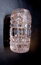 Old 1890's Clear Lead Crystal Cut Glass Single 3