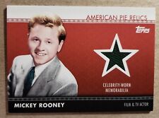 2011 Topps American Pie Mickey Rooney Celebrity Worn Memorabilia Authentic Relic picture
