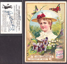 Liebig -1892 Mushroom GRAVY Recipe English Language Germany National Beauty Card picture