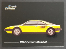 1982 Ferrari Mondial 1992 Exotic Cars Card #27 (NM) picture