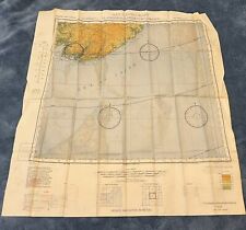 Cloth Chart Map Army Air Force Navy 1943 WW2 Otomari Eastern Asia Vladimiro War picture
