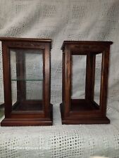 Lot FROELICH Furniture Quality Made Vintage Solid Mahogany Vitrine Display Box  picture