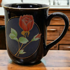 Vintage Otagiri Crimson Rose Coffee Mug picture