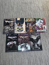LOT OF 7 ASSORTMENT GRAPHIC NOVEL COMIC BOOKS (GREAT CONDITION) BATMAN DC MARVEL picture