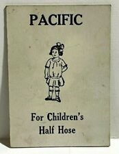 Pacific Children's Half Hose Clothing Store Victorian Trade Card 1880-1890s picture