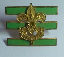 Boyscouts Junior Assistant Scoutmaster JASM Hat Pin LIght Green Enamel      picture