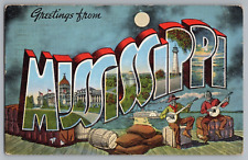 Postcard Greetings From Mississippi, Large Letter picture