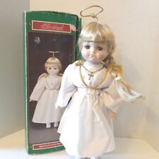 Vintage House Of Lloyd Reluctant Angel 18” Porcelain Doll Christmas Original Box picture