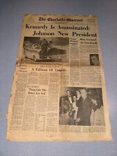 Charlotte Observer November 23 1963 JFK Assassination Johnson President ￼ picture