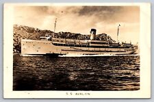 RPPC Avalon California Postcard S.S. Avalon Ship at Sea c1946 to Inglewood CA picture