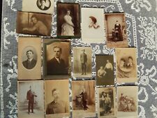 38 CVD antique Family Photos and Babies, young men woman and wedding 1887 --- picture