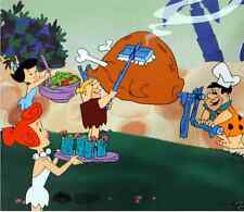 The Flintstones BBQ in Bedrock Ltd Edition Sericel Cel FRED WILMA BETTY & BARNEY picture