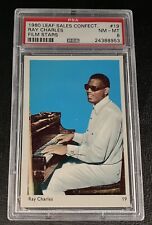 PSA 8 Ray Charles 1960 Leaf Sales Confectionery Film Stars #19 Card Rock Music picture