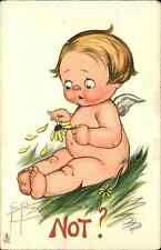 Grace Wiederseim - Cunning Cupid Baby Pulls Flower Petals c1910 TUCK Postcard picture