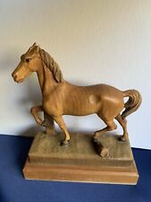 Vintage Anri Italian Hand Carved Wood Horse Statue 6