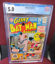 Batman Annual #5 CGC 5.0 - 1963 Batman 1 on back cover picture