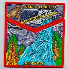 OA Tuku'Ut Lodge 33 BSA LA 2024 NOAC 2-Patch Fire Helicopter DELEGATE 80 MADE picture
