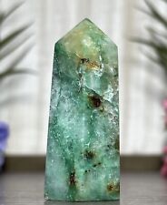 MALACHITE CHRYSOCOLLA QUARTZ TOWER - Green Crystal Point Mineral Phoeinx Quattro picture