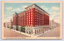 c1940s~Grand Rapids Michigan MI~Amway~Pantlind Hotel~Downtown~Vintage Postcard picture