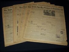 1940 DECEMBER PALESTINE DAILY HERALD NEWSPAPER LOT OF 19 ISSUES - UP 102 picture