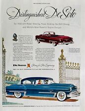 Vtg Print Ad 1953 Distinguished DeSoto Retro Auto Car Garage Wall Art Decor MCM picture