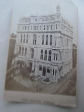 Very Early Antique 1868 Carte de Visite OUTSIDE PHOTO, Boston Masonic Temple picture