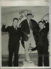 1932 Press Photo James Mattern, Clarence Page, Bennett Griffin of World Flight picture