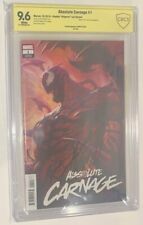 Marvel Absolute Carnage #1 Donny Cates Sign Graded CBCS 9.6 Not CGC Comic picture