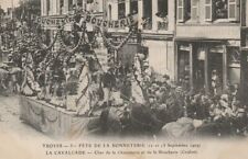 CPA TROYES festival of bonnetery 1909 La cavalcade char de la charcuterie (10) picture