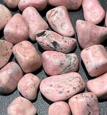 Tumbled Pink Rhodonite (1/2 lb) 8 oz Bulk Wholesale Lot Half Pound Polished picture