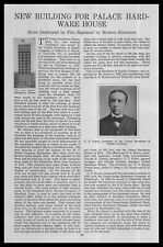 1914 Palace Hardware Store Fire Erie Pennsylvania Photo Rebuild Article Print Ad picture