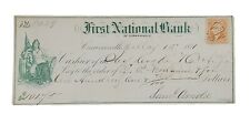 1871 Bank Check: First National Bank, Curwensville, PA - Sam Arnold picture