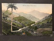 Puerto Rico, 1908, Military Road, POST CARD to U.S., used picture