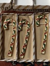 Rare Wallace Silversmith Clove Candy Cane Ornament 1984  picture