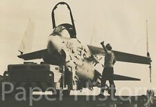 Authentic US Navy Vought F-8 F8U Crusader Military 8x10 Photo CVA-31 picture
