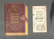 Vintage collectible SMIRNOFF VODKA Food & Drink Recipe Booklets picture