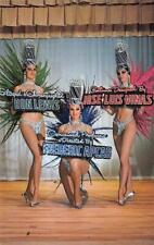 VIVE LES GIRLS Nevada Lodge Lake Tahoe Casino Showgirls c1960s Vintage Postcard picture