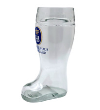 Hofbräuhaus HB Glass Beer Boot -  1 Litre Hofbrauhaus Cleveland picture
