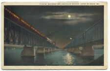 Havre De Grace MD P.B.& W. Railroad Train & Car Bridges 1920s Postcard Maryland picture