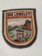 Die Loreley  -Vtg Patch, Germany , Souvenir, Beautiful Embroidery Design picture