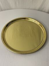 Baldwin Solid Brass Engraved Washington Tray Plate Mount Vernon Griffin picture