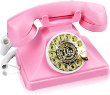 1960's Style Rotary Vintage Antique Style Retro Dial Desk Telephone, Old Classic picture