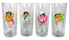 BETTY BOOP GLASSES LOT 4 AUTHENTIC TMD Holdings Cartoon Graphic Glass Cup RARE picture