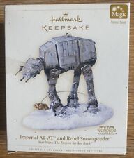 2006 Hallmark Keepsake Magic Imperial AT-AT and Rebel Snowspeeder Star Wars NIB picture
