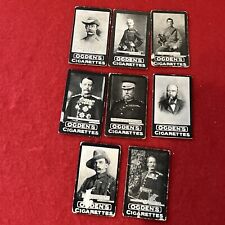 1901 1902 Ogden’s Tabs Military LEADING GENERALS Tobacco Card Lot (8)  F-G Cond. picture