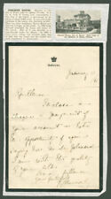 BARON GEORGE RALPH ABERCROMBY - AUTOGRAPH LETTER SIGNED 01/15/1885 picture