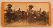 Train Railroad Wm. Charron of Pembroke Ontario Canada Stereoview Photo picture